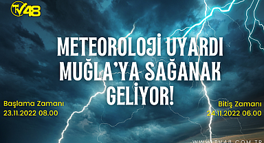 METEOROLOJİ UYARDI  MUĞLA'YA SAĞANAK GELİYOR!