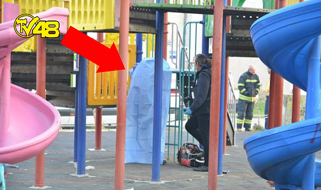 Çocuk parkında korkunç olay! 4 çocuk babası kaydırağa kendini asarak intihar etti