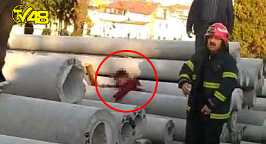 Küçük çocuk beton direklerin arasına sıkışarak feci şekilde can verdi!
