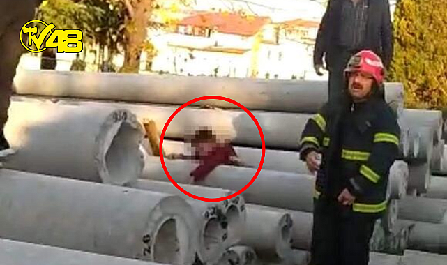 Küçük çocuk beton direklerin arasına sıkışarak feci şekilde can verdi!