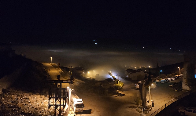 MİLAS&#039;TA SİS GÖZ GÖZÜ GÖRMÜYOR