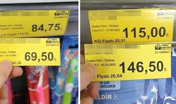 NE OLACAK BU ETİKET FİYATLARI? VATANDAŞIN CEBİNE GİRMEDEN ETİKETLERE YANSIDI