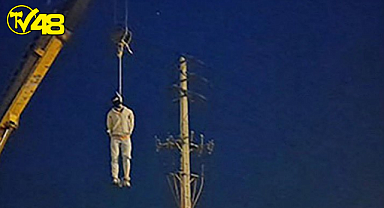 Vince asılarak idam edilen protestocuyu film gibi izlediler!