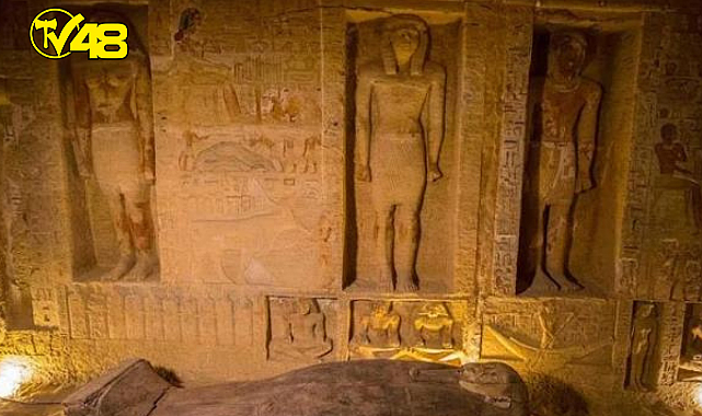 4 bin 300 yıldır hiç açılmayan tabutun içinde altın varakla kaplı mumya çıktı