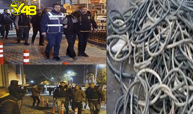 6 milyon liralık kablo hırsızlığına 8 tutuklama