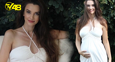 9 aylık hamile Leyla Lydia Tuğutlu'dan karnı burnunda poz