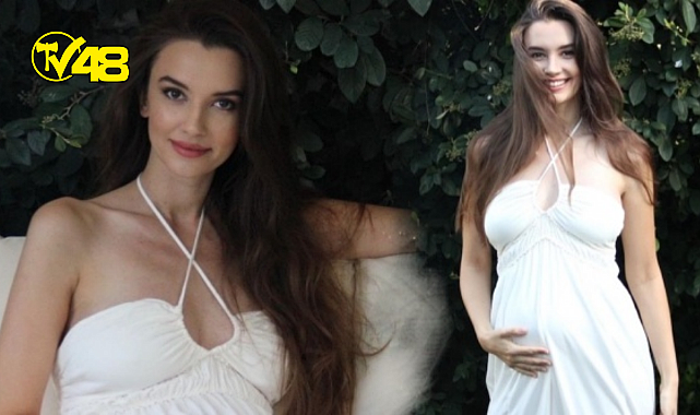 9 aylık hamile Leyla Lydia Tuğutlu&#039;dan karnı burnunda poz