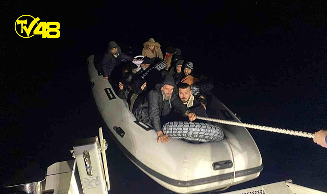 Bodrum&#039;da 17 düzensiz göçmen kurtarıldı!