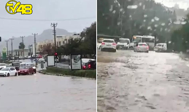 BODRUM&#039;DA  AŞIRI YAĞIŞLAR HAYATI OLUMSUZ ETKİLEDİ