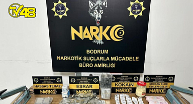 Bodrum'da uyuşturucu operasyonunda 4 zanlı yakalandı