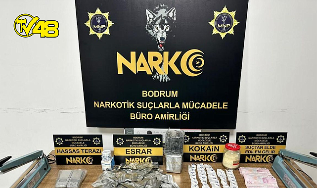Bodrum&#039;da uyuşturucu operasyonunda 4 zanlı yakalandı