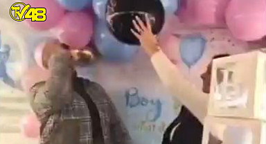 Cinsiyet partisinde erkek çocuğu olacağını öğrendi, ortalığı savaş alanına çevirdi