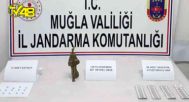 Dalaman'da tarihi eser ve uyuşturucu operasyonu