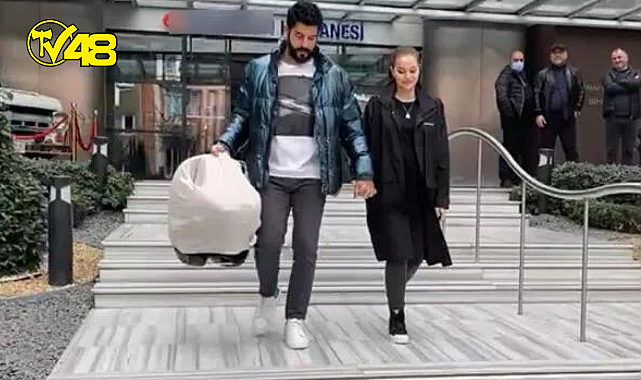 İkinci kez anne olan Fahriye Evcen hastaneden çıktı...
