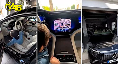 Kenan Sofuoğlu'nun 3 yaşındaki oğlu bu kez araba kullandı