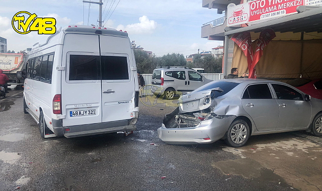 Milas Çevreyolunda zincirleme kaza!