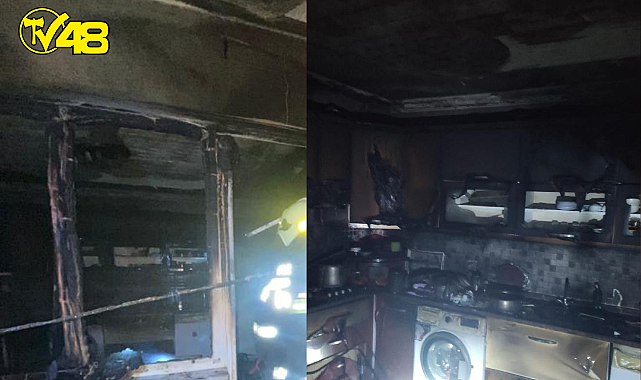 MUTFAK BÖLÜMÜNDE ÇIKAN YANGIN ÇOK BÜYÜMEDEN SÖNDÜRÜLDÜ