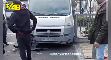 Trafik kazasına karışan araç sürücüleri, kaza anını böyle değerlendirdiler