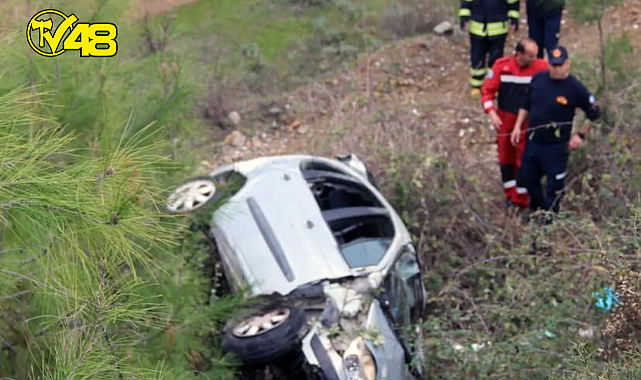 UÇURUMA UÇAN ARAÇTAKİ 3 KİŞİ YARALANDI