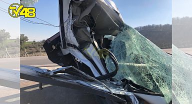 Yatağan - Milas karayolunda korkutan kaza