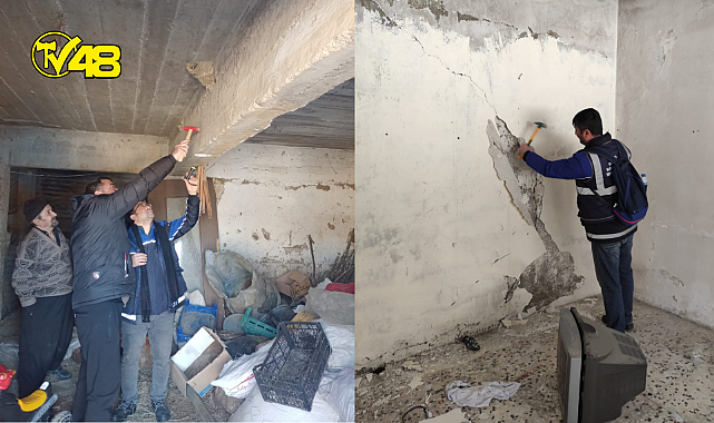 Büyükşehir Belediyesinden Deprem Bölgesinde Hasar Tespit Çalışmalarına Destek