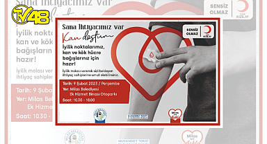 Haydi Milas! Kan ver, can ver...