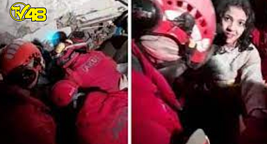 46. saatte kurtarıldılar! Göçükten çıkarılan 12 yaşındaki kızın gülümsemesi yürekleri ısıttı