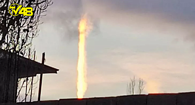 Ağrı'da çekilmiş ilginç bir hava olayı