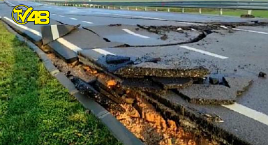 Derin çatlaklar oluşan Hatay Havalimanı pistinde uçuşlar kapatıldı