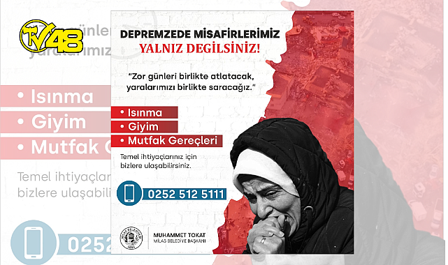 MİLAS BELEDİYESİ SOSYAL DESTEK HİZMETLERİ MESAİYE ARA VERMEYECEK