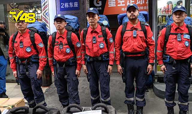 Çin Kurtarma Ekibi Hamile Bir Kadının Kurtarılmasına Yardımcı Oldu!