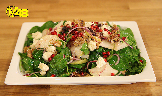 Armutlu Ispanak Salatası Tarifi