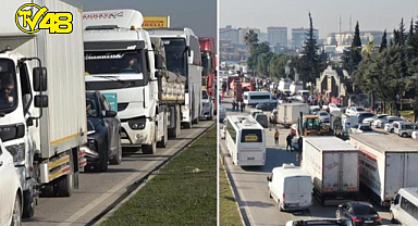 Depremin büyük yıkım yaşattığı Hatay'a tırlar ile adeta yardım yağıyor
