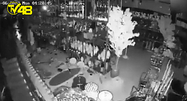 Gaziantep'te deprem anı böyle görüntülendi