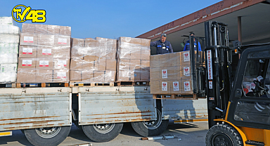 MENTEŞE'DEN AFET BÖLGESİNE YARDIM KOLİLERİ YOLA ÇIKTI