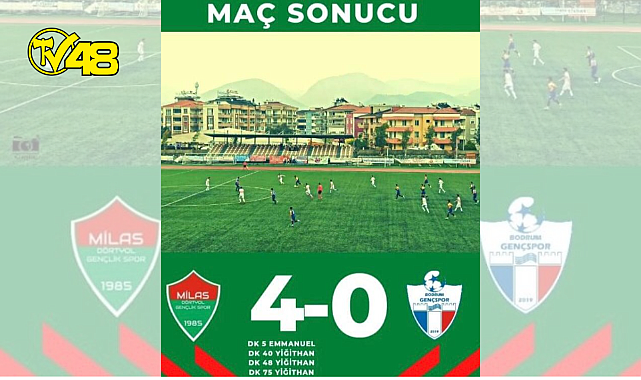 Milas Dörtyol Gençlikspor Farklı Kazandı