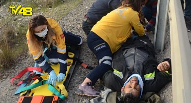 Motosiklet Sürücüsü Ölümden Döndü!