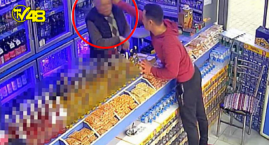 Tekel bayinde dehşet! Genç, bir anda iş yeri sahibinin şakağına çakıyı sapladı