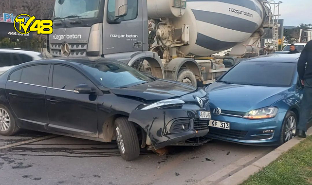 Bodrum&#039;da zincirleme kaza