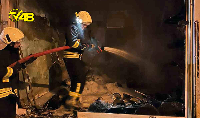 Dalaman&#039;da iş yerinde yangın çıktı!