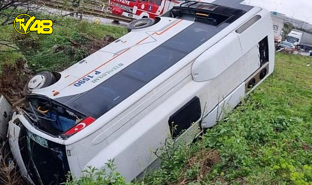 İşçi servisi şarampole uçtu: 8 yaralı