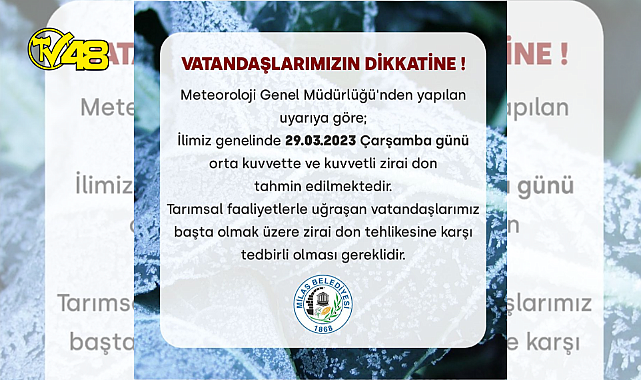 Meteoroloji Genel Müdürlüğü Uyardı!