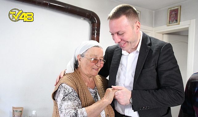 Milas Kaymakamı Mustafa Ünver Böke, depremzede şehit ailelerini ve Beçin&#039;de ikamet eden şehit ailelerini ziyaret etti!