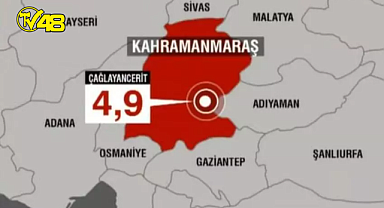 Son Dakika: Kahramanmaraş'ta 4.9 büyüklüğünde deprem meydana geldi
