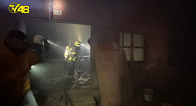 Bodrum'da marangoz atölyesinde çıkan yangın söndürüldü