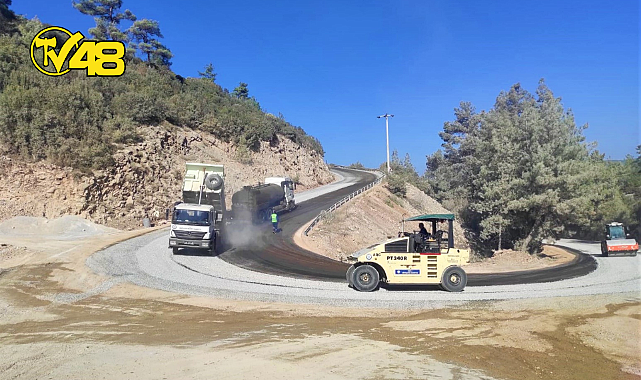 BÜYÜKŞEHİR MENTEŞE&#039;NİN KIRSAL MAHALLELERİNDE YOLLARI YENİLİYOR