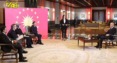 Cumhurbaşkanı Erdoğan, 24 TV, 360 ve tv4 ortak yayınına katıldı