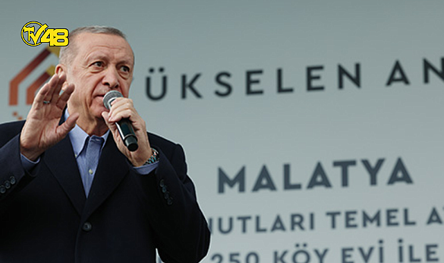 CUMHURBAŞKANI ERDOĞAN, MALATYA&#039;DA DEPREM KONUTLARI TEMEL ATMA TÖRENİNE KATILDI