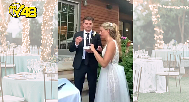 DAMAT, YÜZÜNE PASTA SÜREN GELİNDEN BÖYLE İNTİKAM ALDI