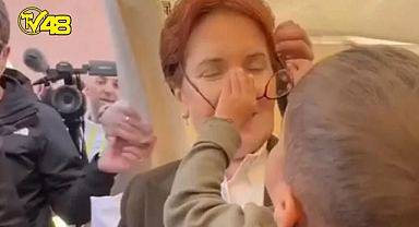 Deprem bölgesini ziyaret eden Meral Akşener ile küçük çocuk arasında yaşananlar böyle görüntülendi